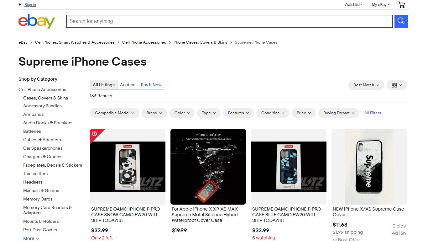 Supreme iPhone Cases for sale | eBay