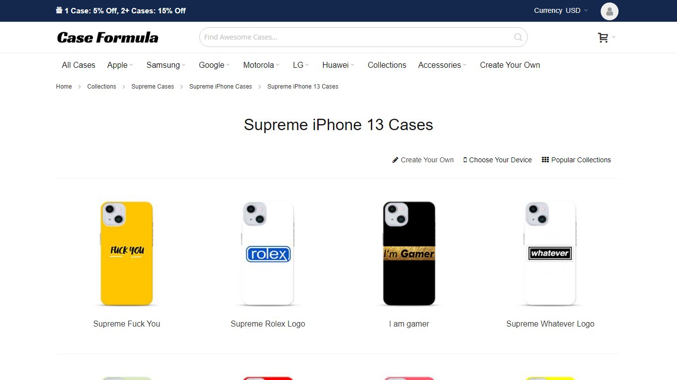 Supreme iPhone 13 Cases | CaseFormula
